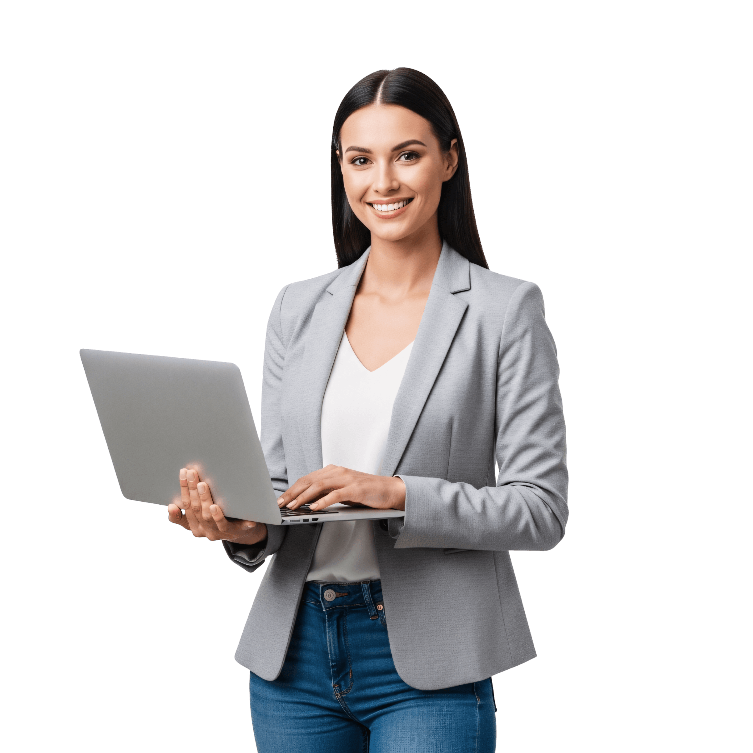 Professional woman with laptop
